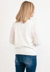 Seventy1 One Size Crepe Sleeve Knit Jumper, White