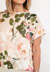 Seventy1 One Size Floral Front Top, Beige