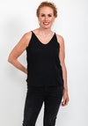 Seventy1 String Back Cami Top, Black