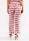 Seventy1 Metallic Shimmer Fine Knit Trousers, Lilac