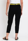 The Serafina Collection One Size Slim Crop Trouser, Black