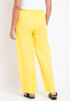 Serafina Collection One Size Linen Wide Trouser, Yellow