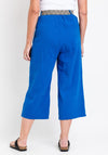 The Serafina Collection One Size Wide Leg Crop Trouser, Royal Blue