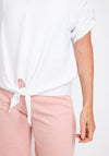 The Serafina Collection One Size Crepe Broidery Top, White