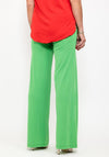 Seventy1 Slim Fitting Wide Trousers, Green