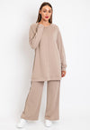Serafina Collection Casual Two-Piece, Taupe