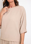 Serafina Collection Casual Crepe Two-Piece, Taupe