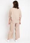 Serafina Collection Casual Crepe Two-Piece, Taupe