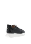 Wonders Fly Laser Cut Leather Trainers, Black
