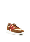 Wonders Fly Suede Colour Block Suede Trainers, Beige