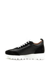Wonders Fly Leather Suede Mix Trainers, Black