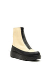 Wonders Fly Leather Zip Boots, Cream