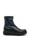 Wonders Fly Leather Zip Boots, Navy
