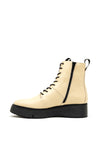 Wonders Fly Leather Lace up Boots, Cream