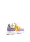 Wonders Colour Block Suede Leather Trainers, Multi