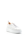 Wonders Leather Lace Up Platform Trainer, Off White