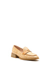 Wonders Woven Block Heel Loafer, Tan