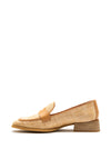 Wonders Woven Block Heel Loafer, Tan
