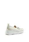 Wonders Chain Detail Moccasin Style Shoes, Off White