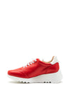 Wonders Leather Elasticated Fastening Trainers, Red