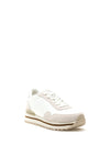 Woden Nora III Suede Trim Platform Trainers, White