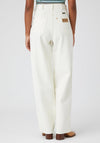 Wrangler Pleated Barrel Leg Jeans, Vintage White