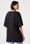 Wrangler Womens Good Vibes Oversized T-Shirt, Black