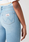 Wrangler Womens Retro Flare Jeans, Clear Blue