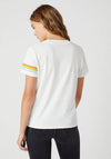 Wrangler Regular Rib Striped T-Shirt, White Multi