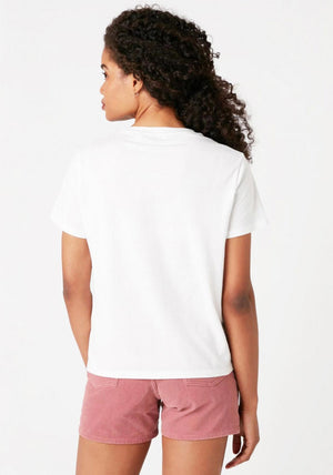 Wrangler Colour Block Box Logo T-Shirt, Off White