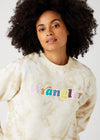 Wrangler Retro Logo Tie Dye Sweater, Papyrus