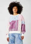 Wrangler Relaxed Patchwork Sweater, Amaranth
