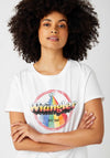 Wrangler Rainbow Rib Regular T-Shirt, White Multi
