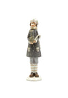Verano Christmas Boy Holding Gifts, Grey