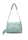 Xti Quilted Crossover Bag, Aqua