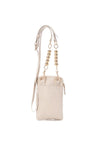 Xti Quilted Crossbody Mini Phone Holder Bag, Beige
