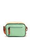 Xti Colour Block Camera Small Crossbody Bag, Aqua