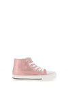 XTI Kids Shimmer Hi Top Trainers, Pink