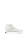 XTI Kids Shimmer Hi Top Trainers, Silver