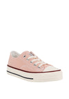Xti Girls Lace Up Canvas Trainers, Pink