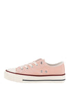 Xti Girls Lace Up Canvas Trainers, Pink