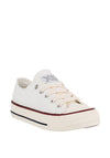 Xti Kids Lace Up Canvas Trainers, White
