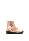 Xti Girls Patent Lace Up Boots, Soft Pink