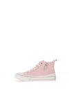 Xti Kids Hi Top Trainers, Pink & White