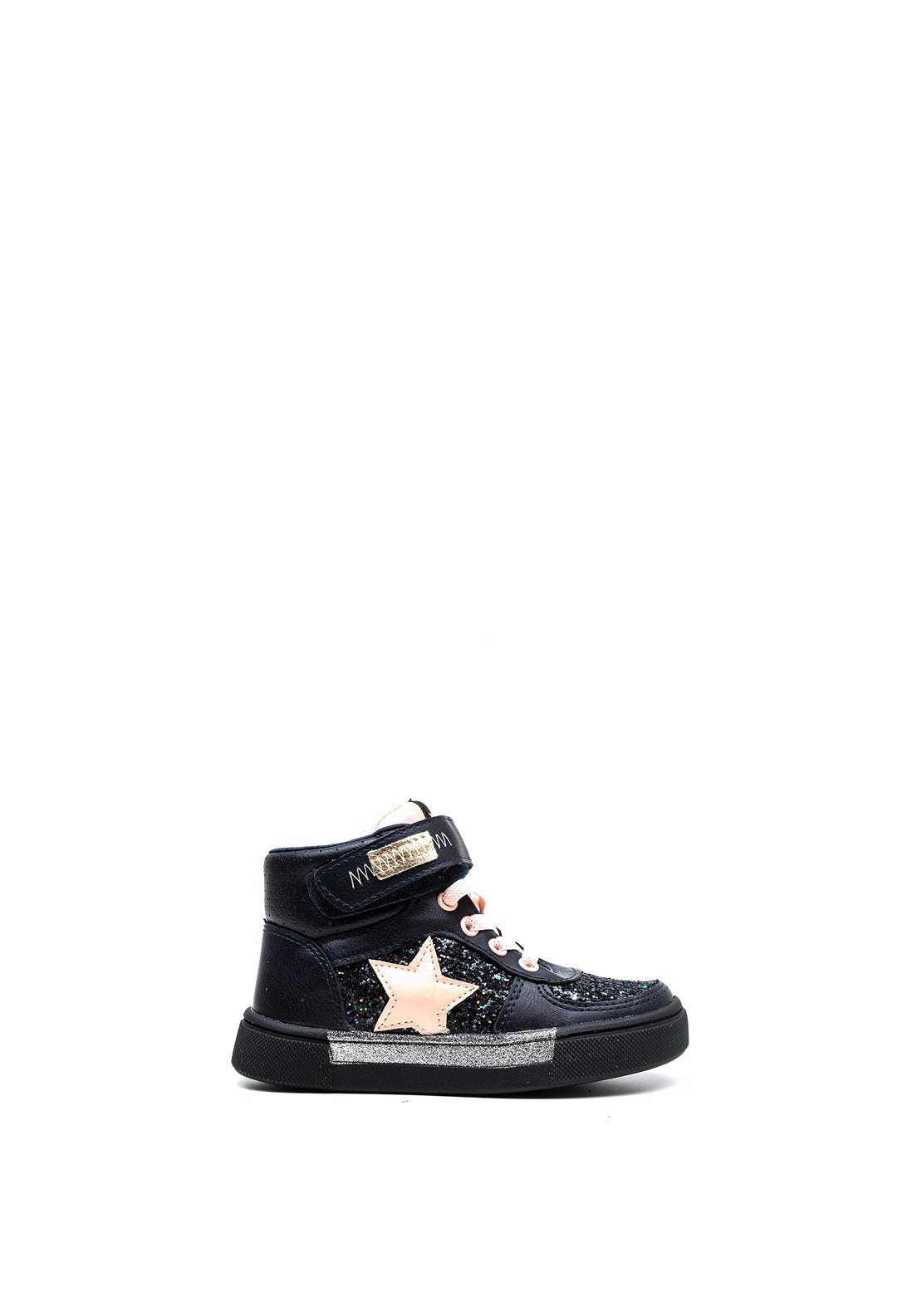 Xti Girls Faux Leather Sequin Boot, Navy