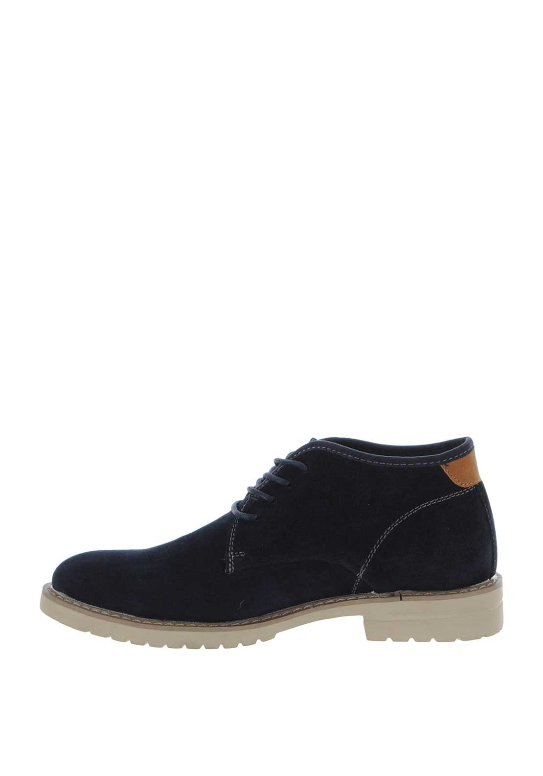 XTI Men’s Suede Desert Boot, Navy