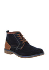 XTI Men’s Multi Suede Desert Boot, Navy