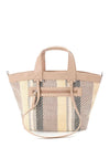 Xti Woven Medium Shoulder Tote Bag, Beige