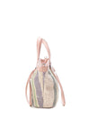 Xti Woven Medium Shoulder Tote Bag, Nude