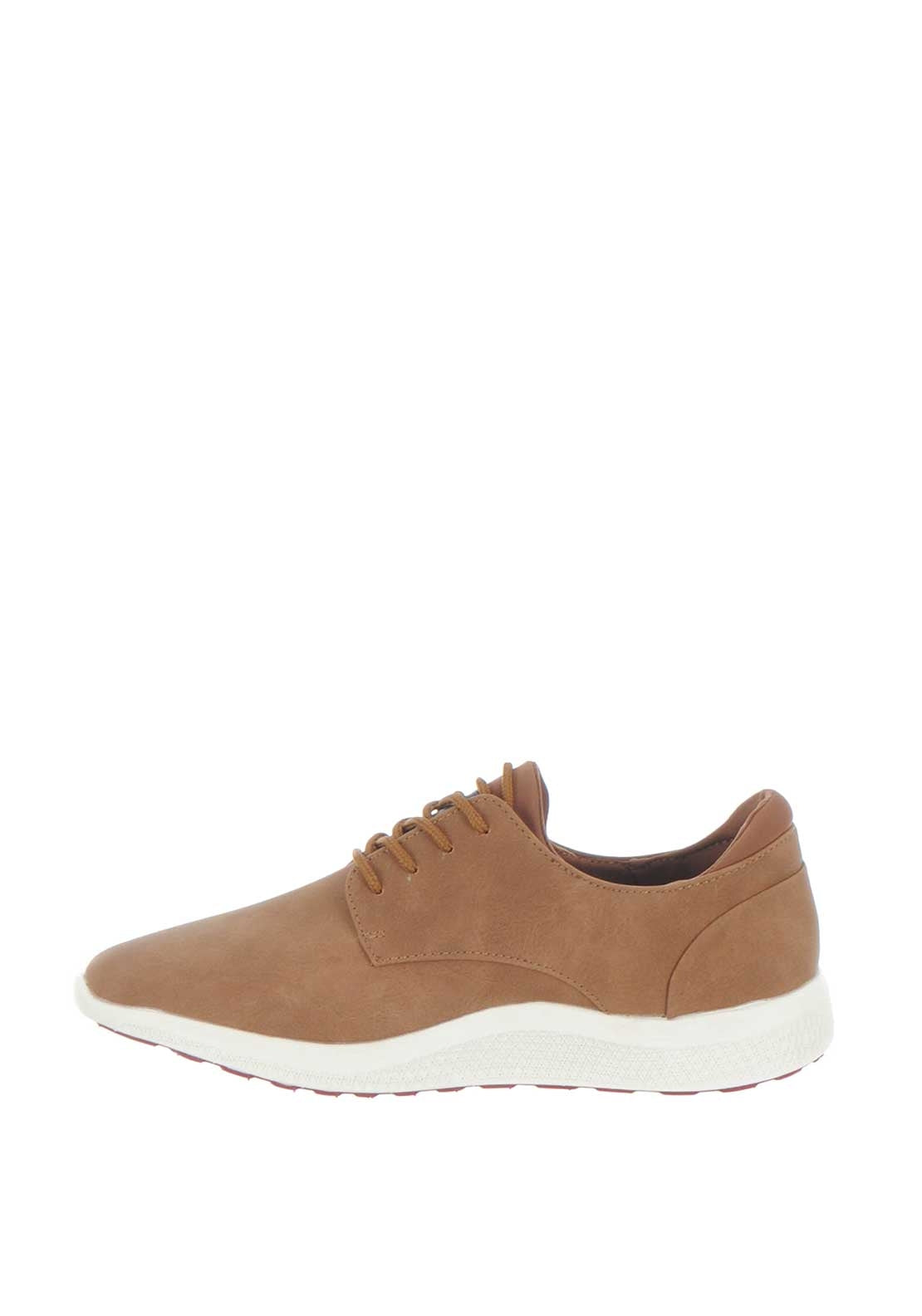 XTI Men’s White Sole Trainer, Camel